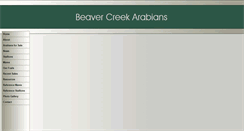 Desktop Screenshot of beavercreekarabians.com