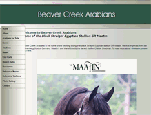 Tablet Screenshot of beavercreekarabians.com